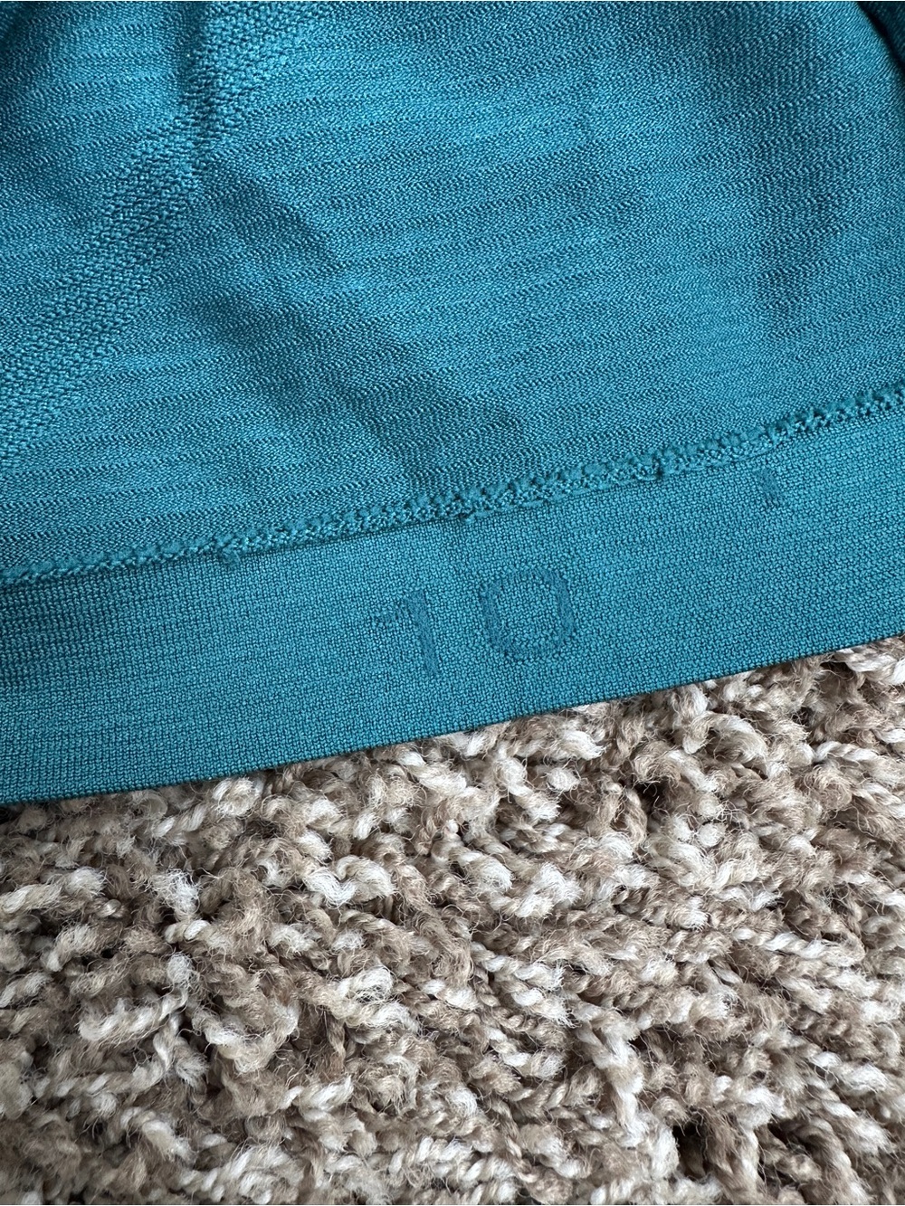 Lululemon Swiftly Tech Long Sleeve Waist Length Crew Shirt in Teal Green Size 10 - Picture 3 of 3
